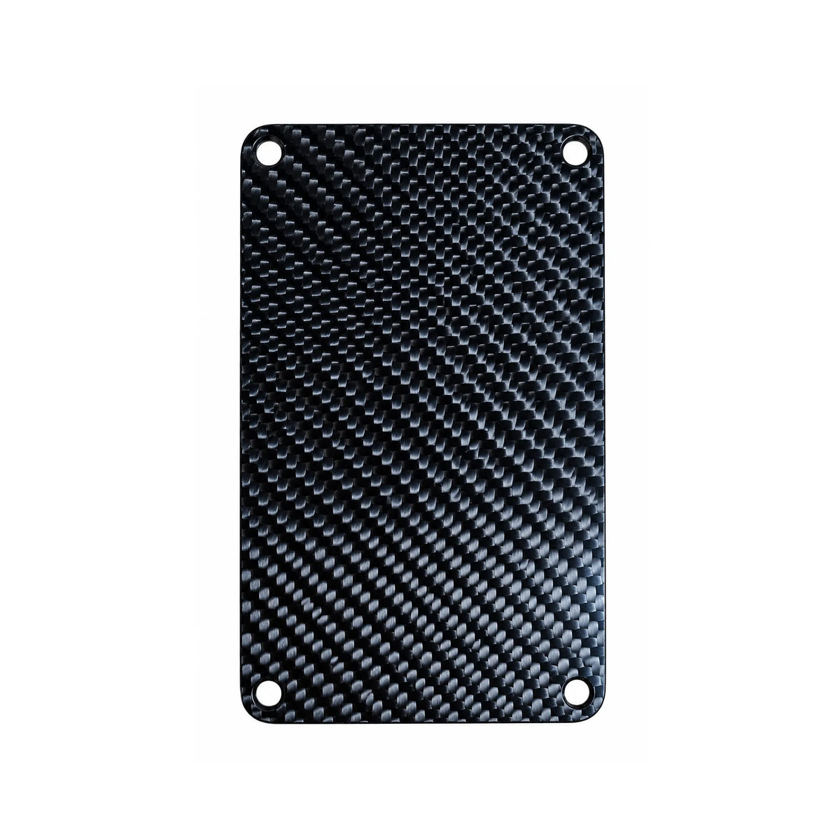 FluxJet carbon fiber blank panel with four mounting holes
