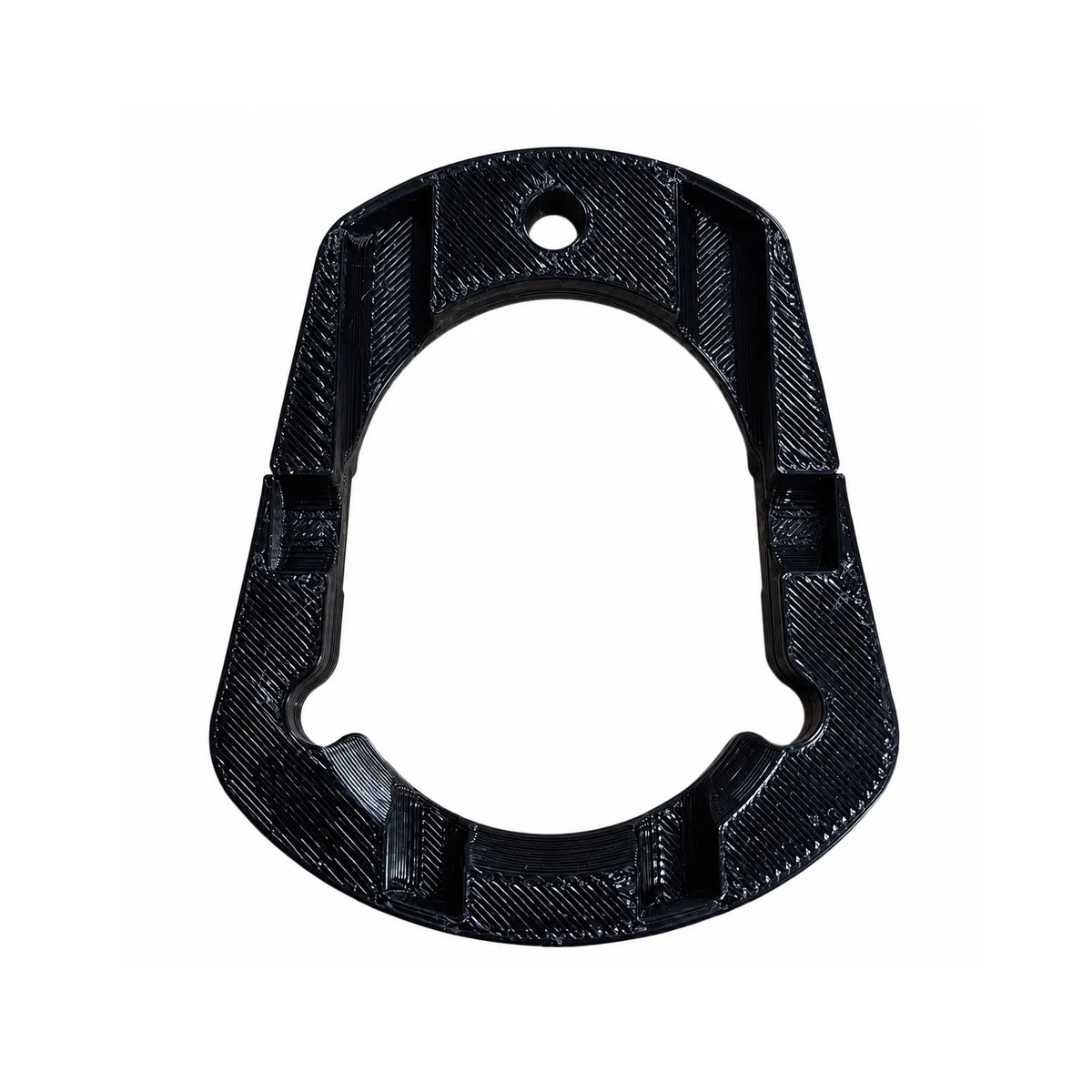 Black FluxJet cable pass-through gasket, angled view